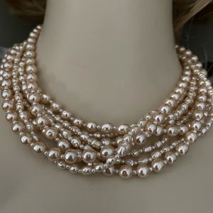 Miriam Haskell vintage pearl choker never worn!!